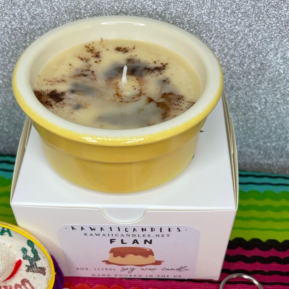 Flan soy candle